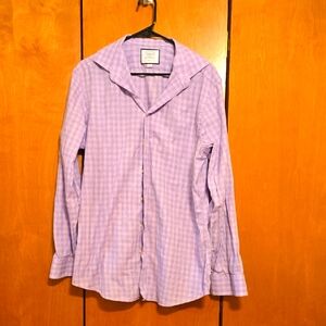 Charles Tyrwitt &Purple Casual Button Down  with Gingham Pattern